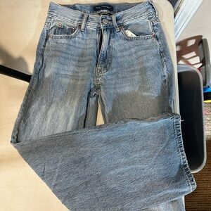 Aeropostale Light Blue Wide Leg Jeans